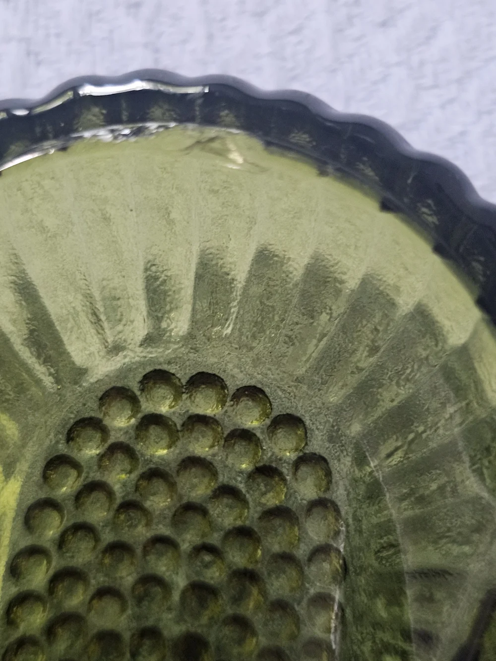 Vintage Green Indiana Glass Deviled Egg Tray